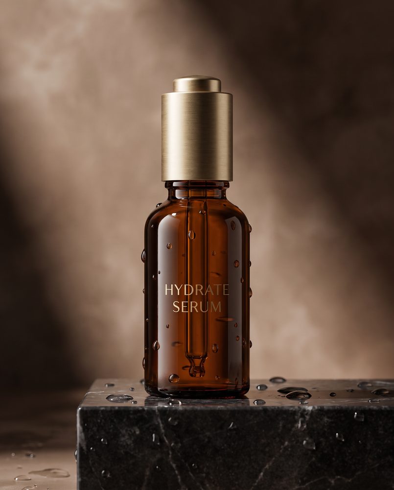 AI-generated skincare product campaign